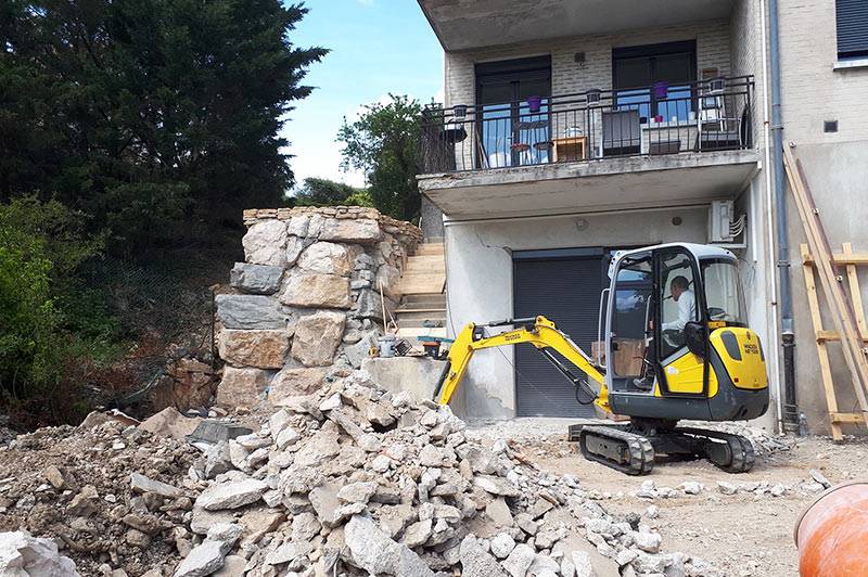 démolition escalier